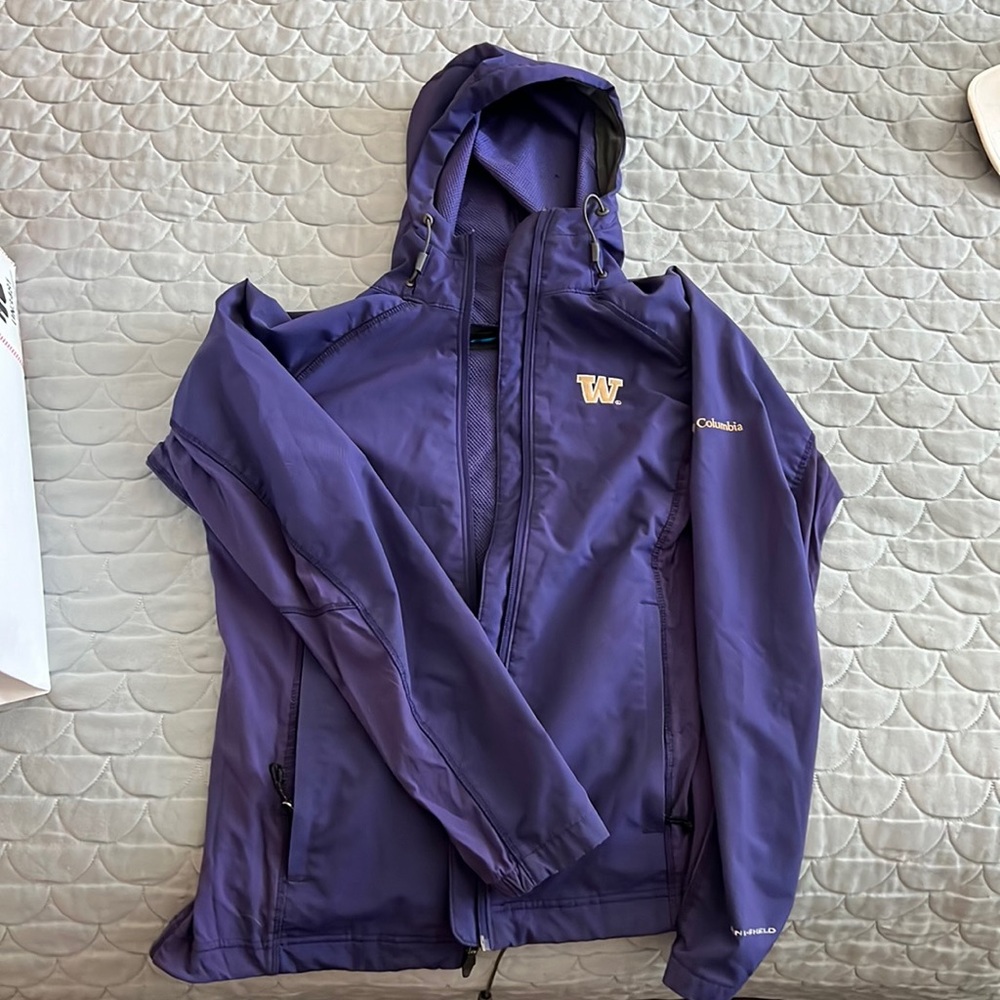 Columbia rain jacket UW UDUB HUSKIES